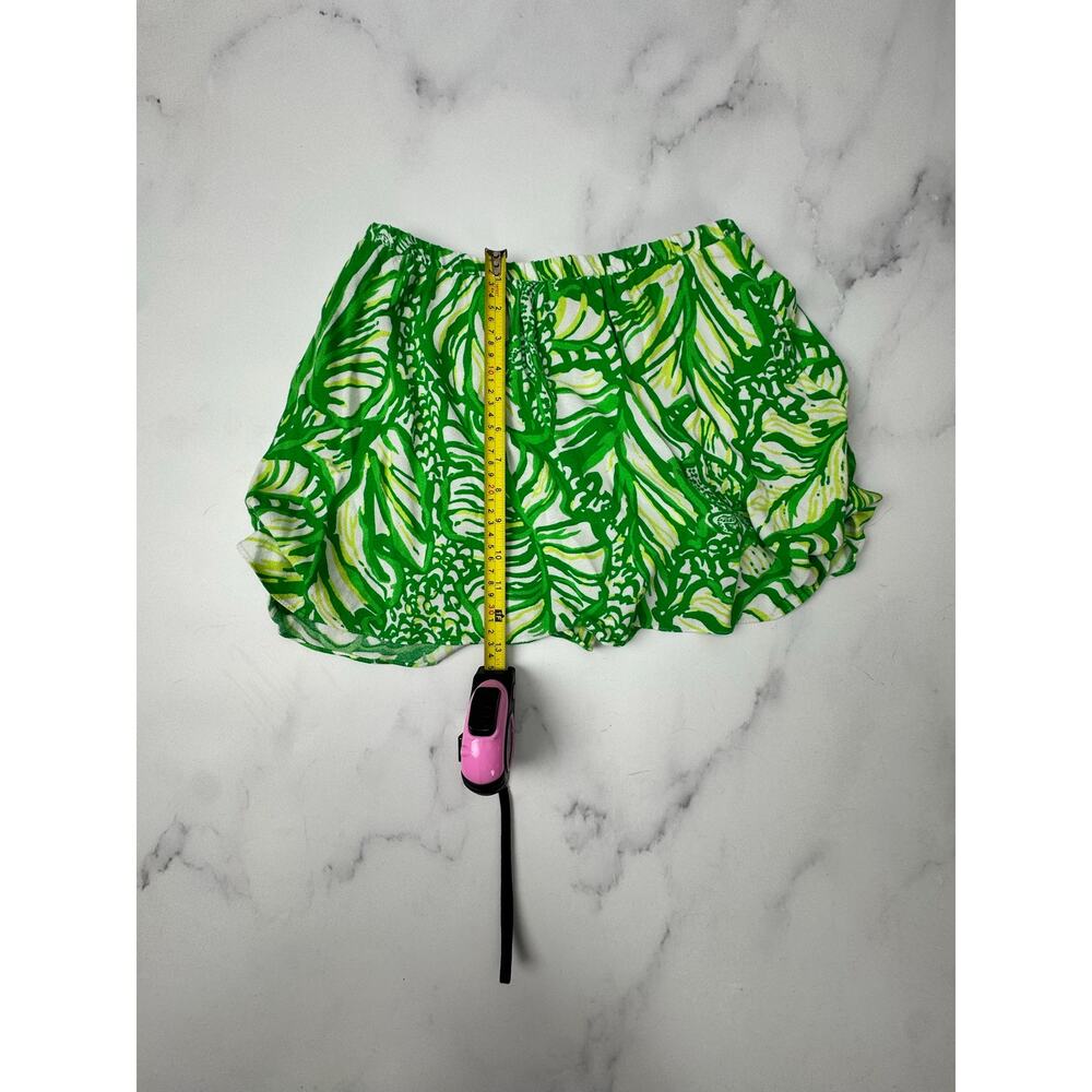Lilly Pulitzer Tropical Print Skort Built In Shorts Green Resort Mini Skirt New - Picture 11 of 12